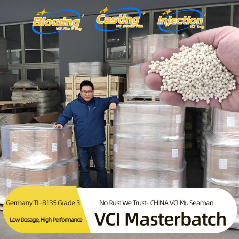 VCI Plastic Masterbatch for Anti-Corrosion Film and Packaging Applications product package or sourcing visual